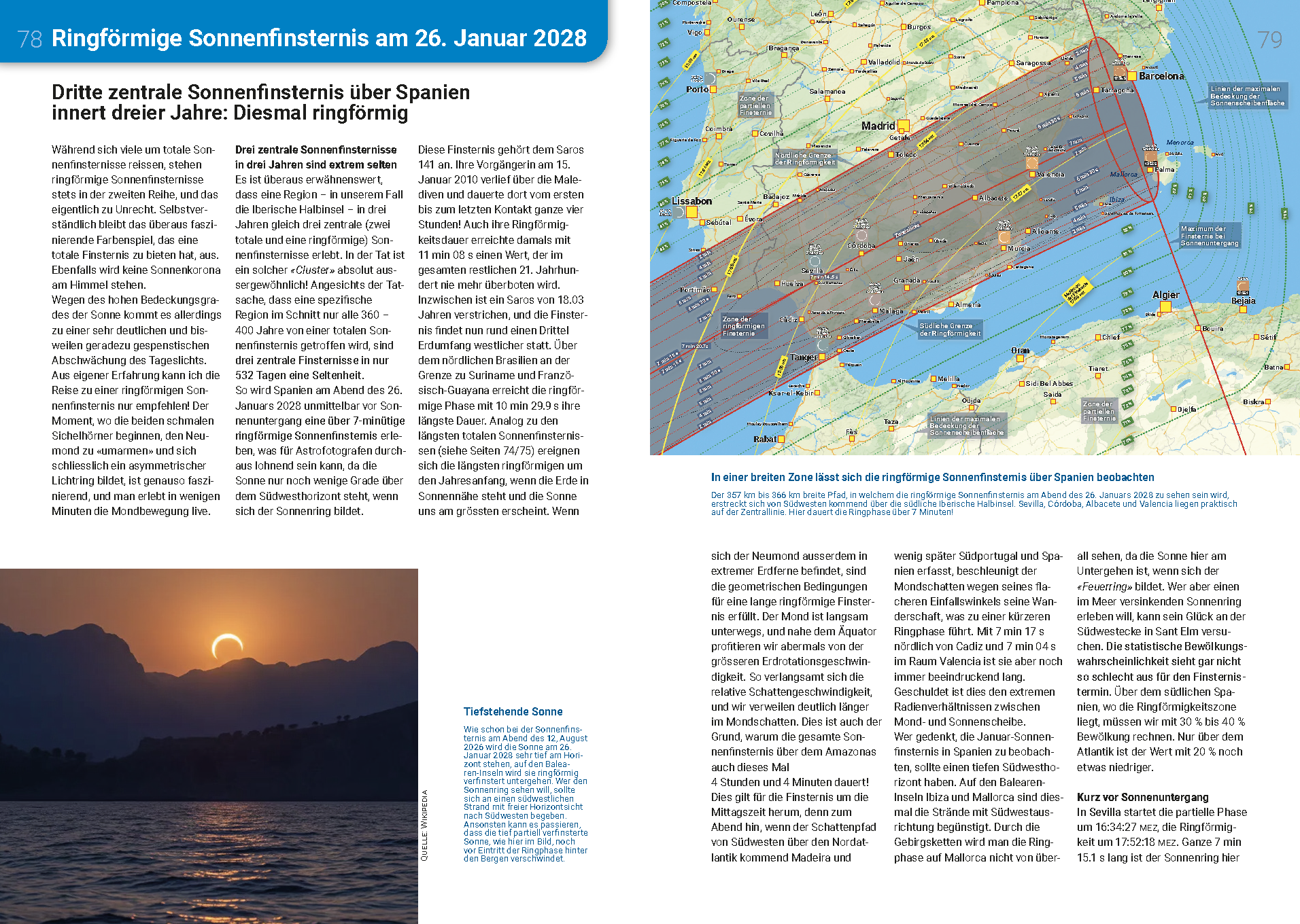 Doppelseite Sonnenfinsternis Spezialheft
