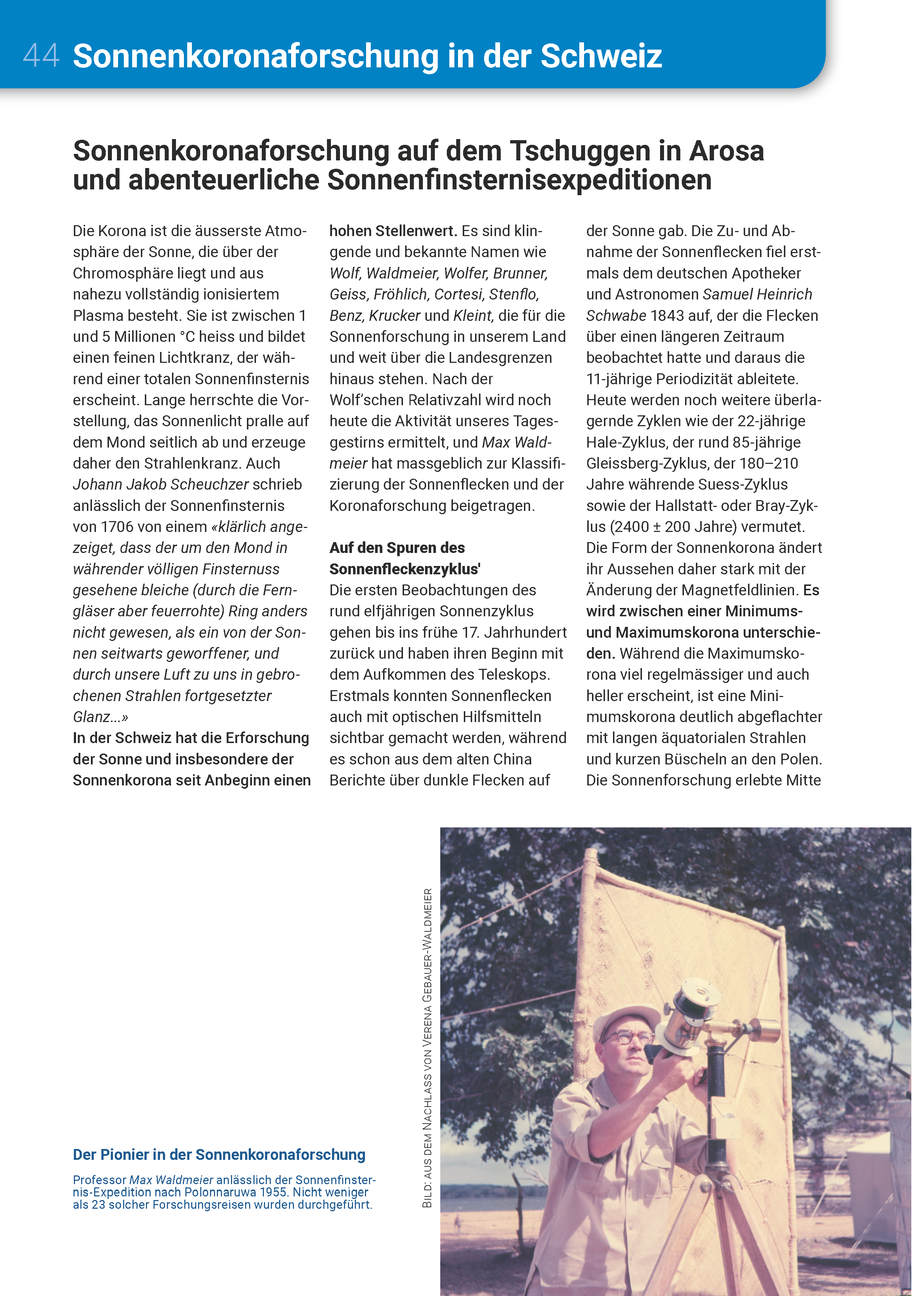Einzelseite Sonnenfinsternis Spezialheft